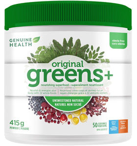 GENUINE HEALTH Greens+ Original (Unflavoured - 50 servings - 416 gr)