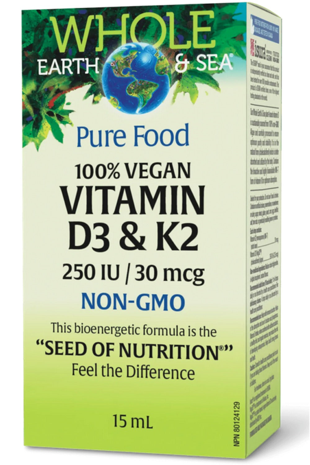 WHOLE EARTH & SEA Vitamin D3 & K2 100% Vegan (15 ml)