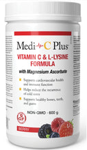 Load image into Gallery viewer, Medi-C Plus Vitamin C &amp; L-Lysine with Magnesium Ascorbate (Berry - 600 gr)