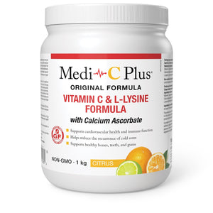 Medi-C Plus Vitamin C & L-Lysine with Calcium Ascorbate (Citrus  - 1 kg)