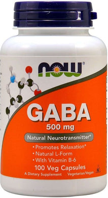 NOW Gaba 500 mg + with B6 (100 caps)