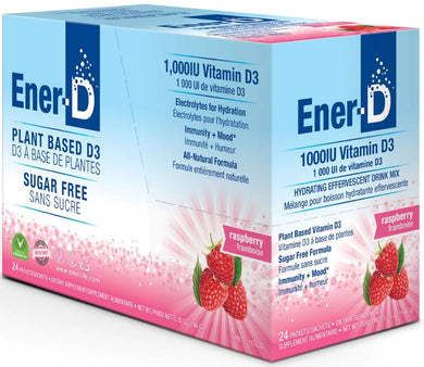 ENER-D Sugar Free Raspberry Box (24 Packets)