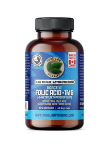 PURE LAB Bioactive Folic Acid Slow Release (60 veg caps)