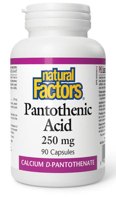 NATURAL FACOTRS Pantothenic Acid (250 mg - 90 Caps)