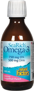 SEARICH Omega 3  750 EPA / 500 DHA (Grapefruit - 200 ml)