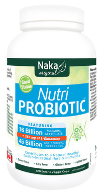 NAKA Nutri Probiotic 16 Billion (Shelf Stable - 120 veg caps)