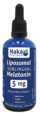 NAKA PLATINUM Lipsomal Sublingul Melatonin Berry (5 mg - 100 ml)