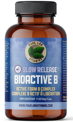PURE LAB Bioactive B Complex Slow Release (120 veg caps)