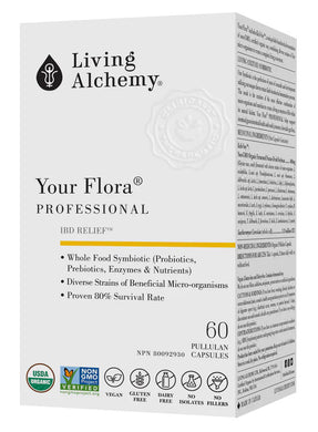 LIVING ALCHEMY Your Flora - Professsional IBD Relief (60 caps)