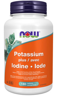 NOW Potassium Plus Iodine - (225 mcg - 180 tabs)