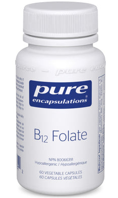 PURE ENCAPSULATIONS B12 Folate (60 veg caps)