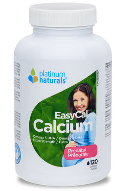 PLATINUM Prenatal EasyCal Calcium (120 sgels)