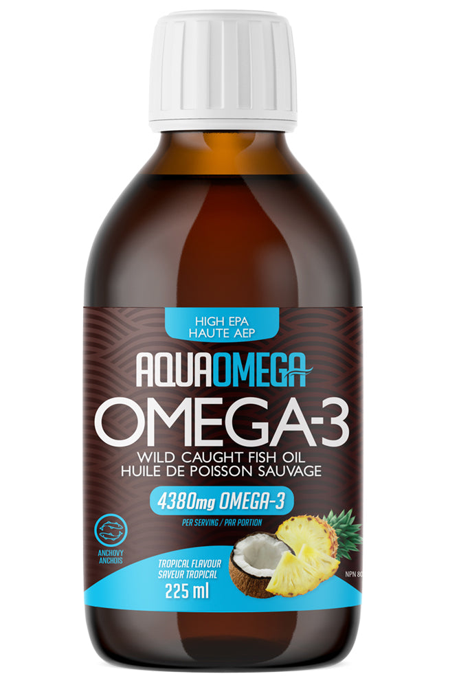 AQUAOMEGA Omega 3 High EPA (Tropical - 225 ml)