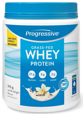 PROGRESSIVE - Grass Fed Whey Protein (Vanilla Delight - 375 gr)