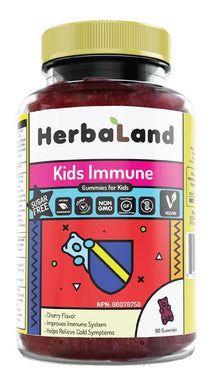 HERBALAND Immune Boost - Kids (Cherry - 90 Gummies)
