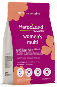 HERBALAND Women's Multi (Raspberry Peach - 90 gummies)