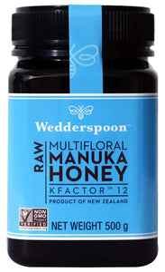 WEDDERSPOON 100% Raw Manuka Honey (Kfactor 12 - 500 Gr)