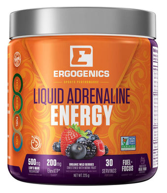 ERGOGENICS Liquid Adrenaline Energy (Berry - 225 gr)