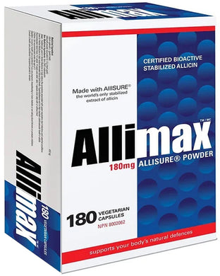 ALLIMAX 100% Stabilized Allicin 180 mg (180 caps)